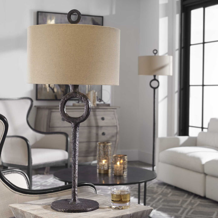 UTTERMOST, FERRO CAST TABLE LAMP, TABLE LAMPS