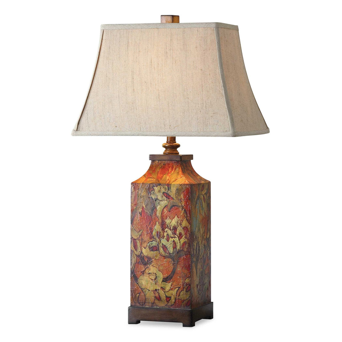 UTTERMOST, COLORFUL FLOWERS TABLE LAMP, TABLE LAMPS