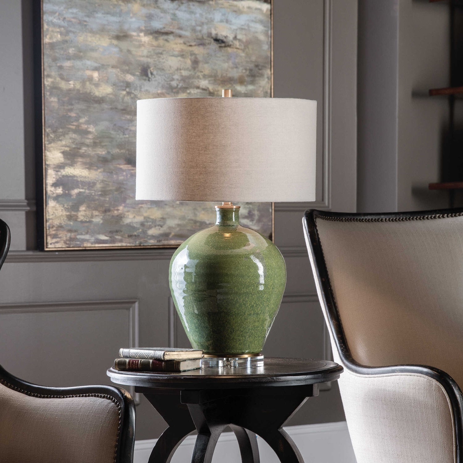 UTTERMOST, Elva Emerald Table Lamp, TABLE LAMPS