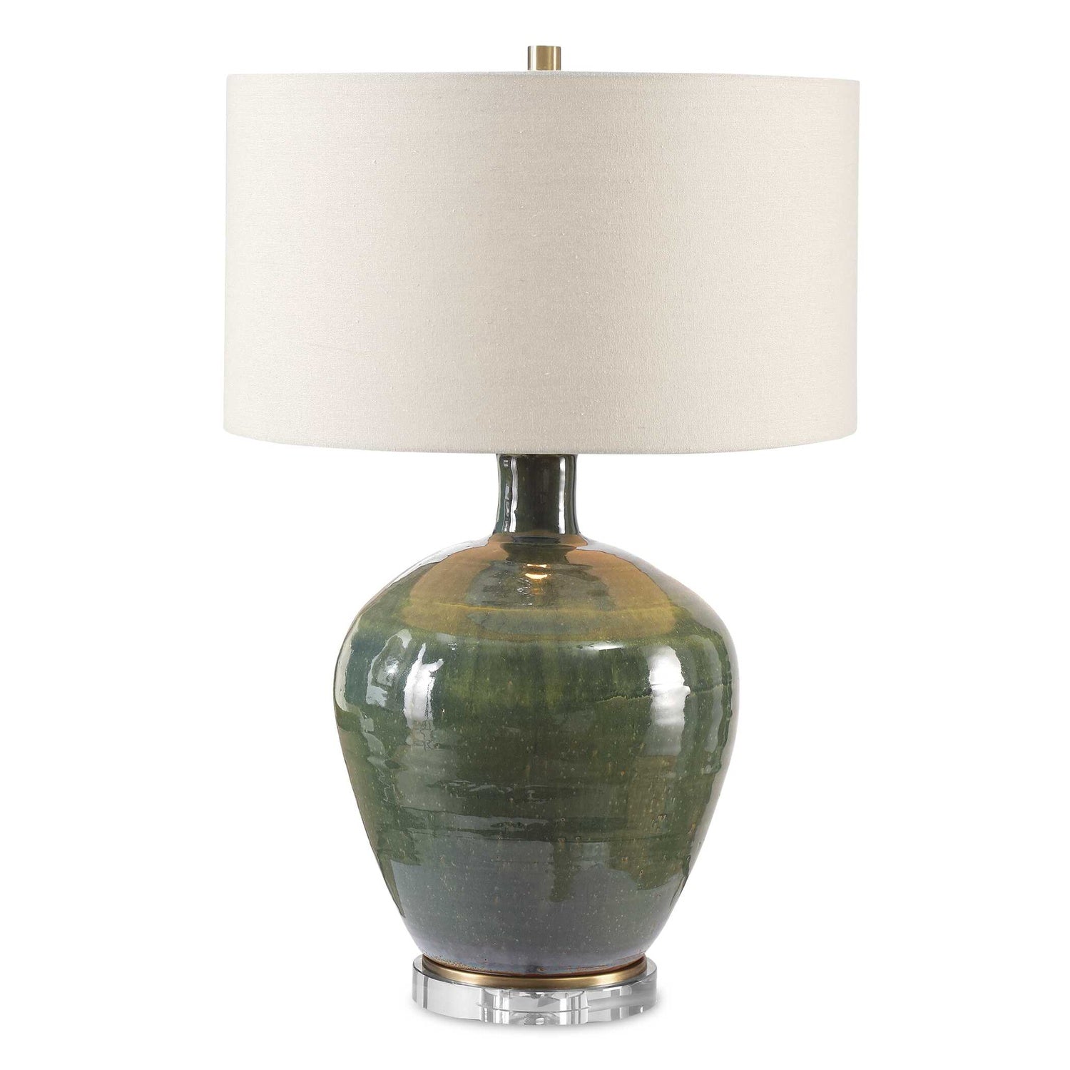 UTTERMOST, ELVA EMERALD TABLE LAMP, TABLE LAMPS