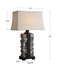 UTTERMOST, KODIAK STACKED LAMP, TABLE LAMPS