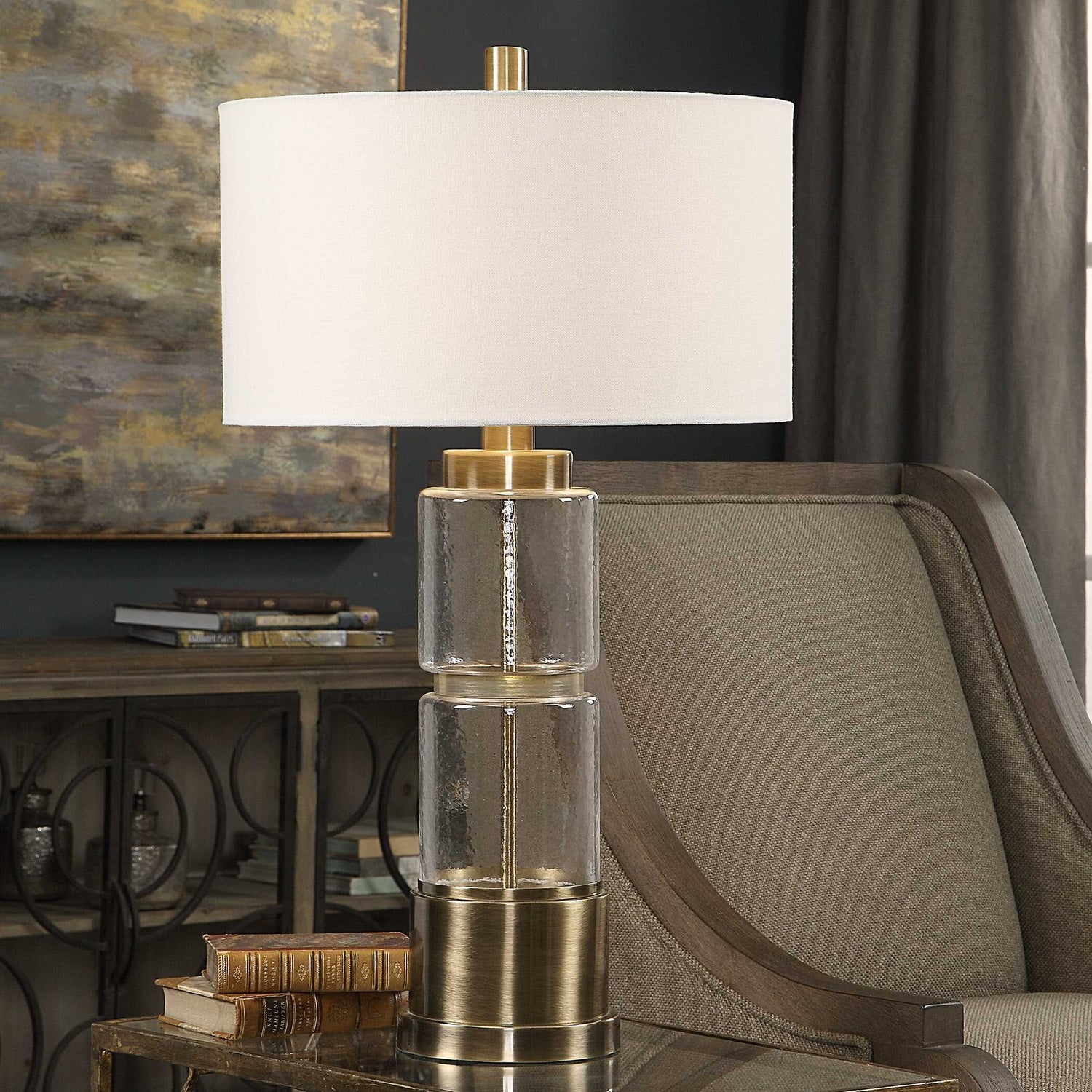 UTTERMOST, Vaiga Column Lamp, TABLE LAMPS