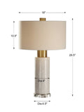 UTTERMOST, Vaeshon Concrete Table Lamp, TABLE LAMPS