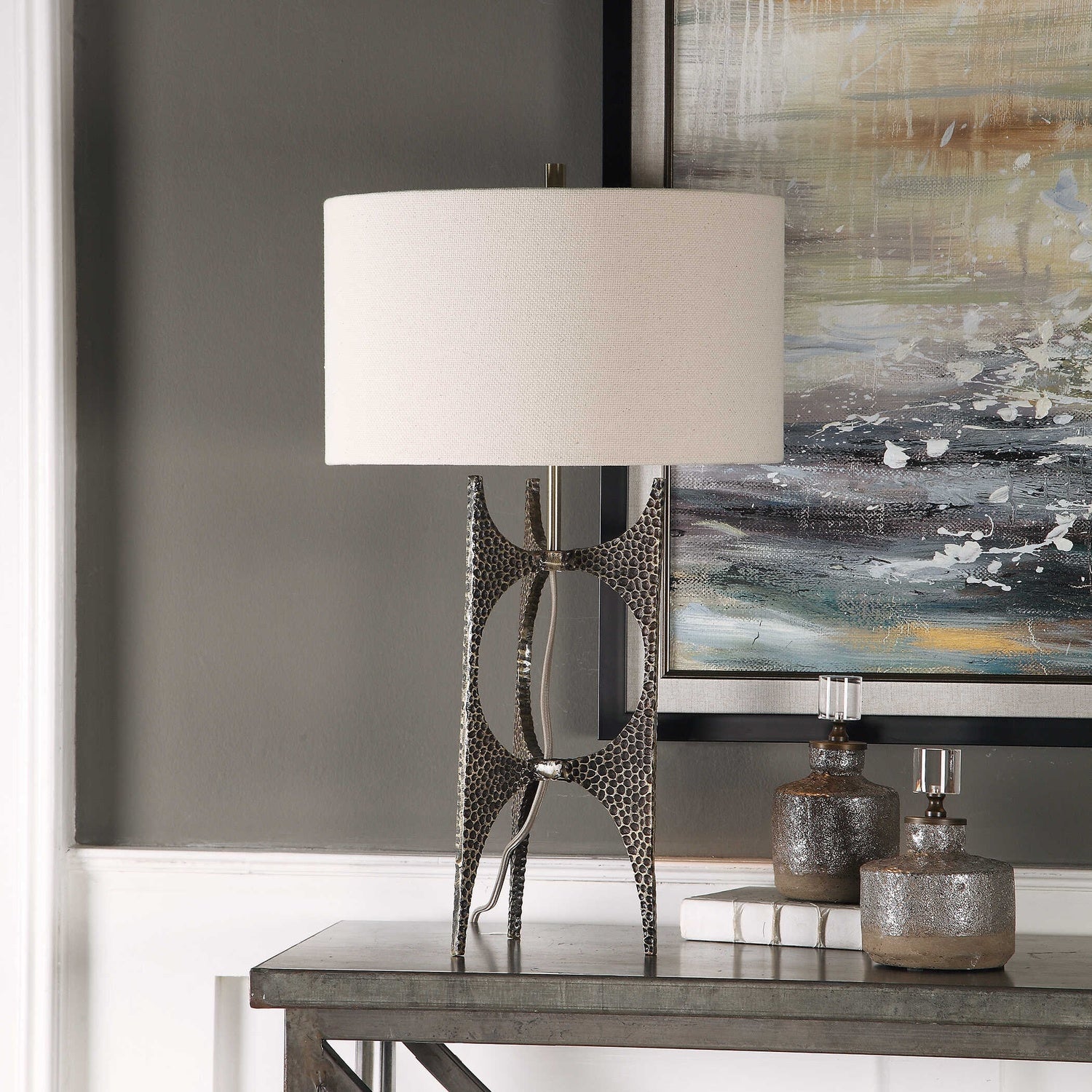 UTTERMOST, GOLDIA ANTIQUE LAMP, TABLE LAMPS
