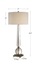 UTTERMOST, CRISTA CRYSTAL LAMP, TABLE LAMPS