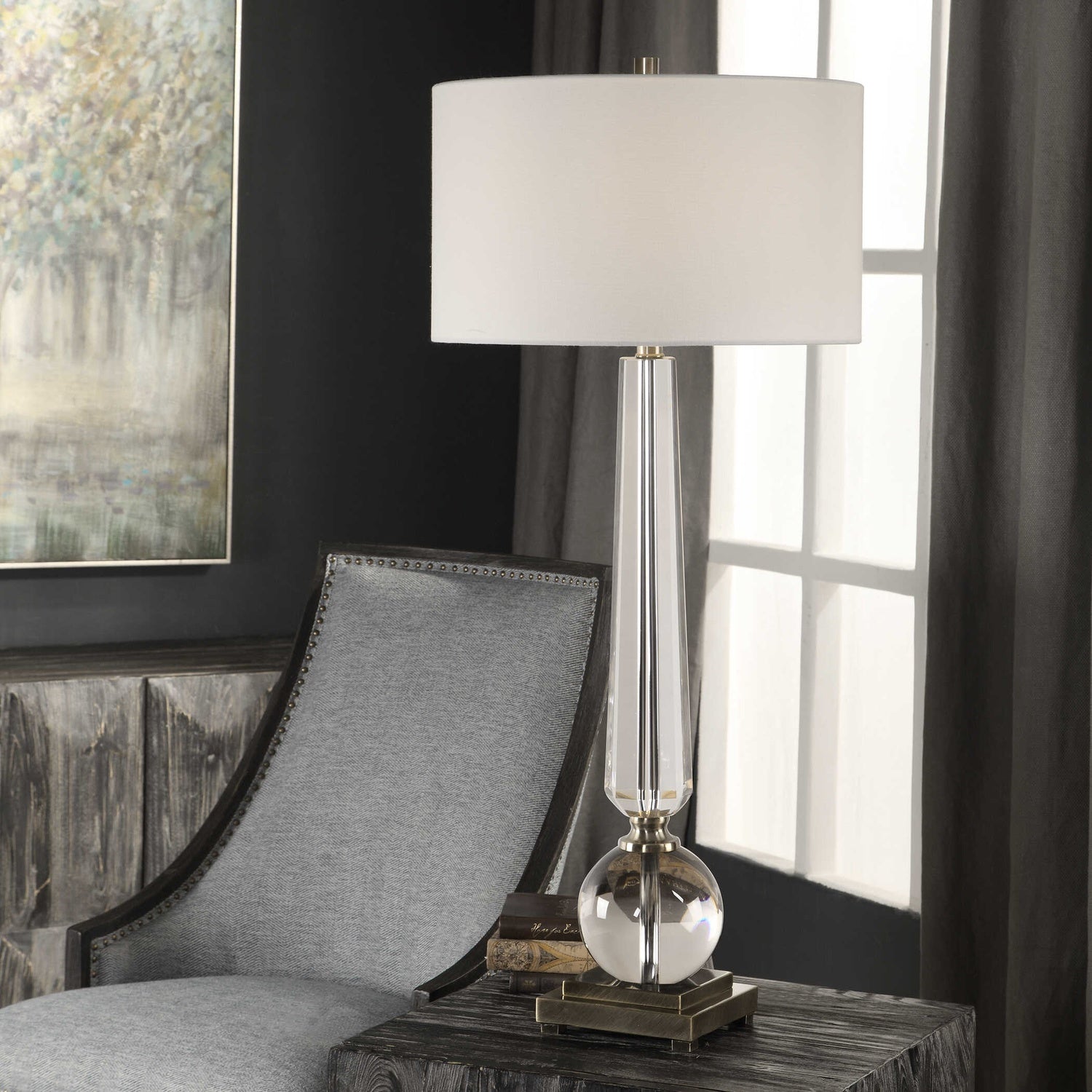 UTTERMOST, CRISTA CRYSTAL LAMP, TABLE LAMPS