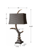 UTTERMOST, Stag Horn Shade Table Lamp, TABLE LAMPS