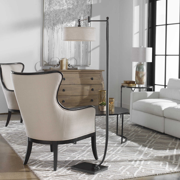 UTTERMOST, LAMINE FLOOR LAMP, FLOOR LAMP