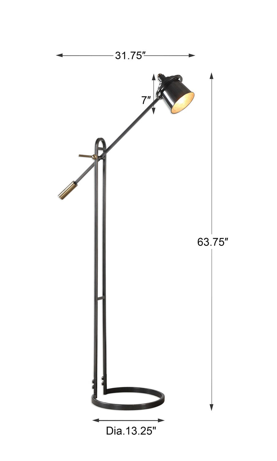UTTERMOST, CHISUM FLOOR LAMP, FLOOR LAMP
