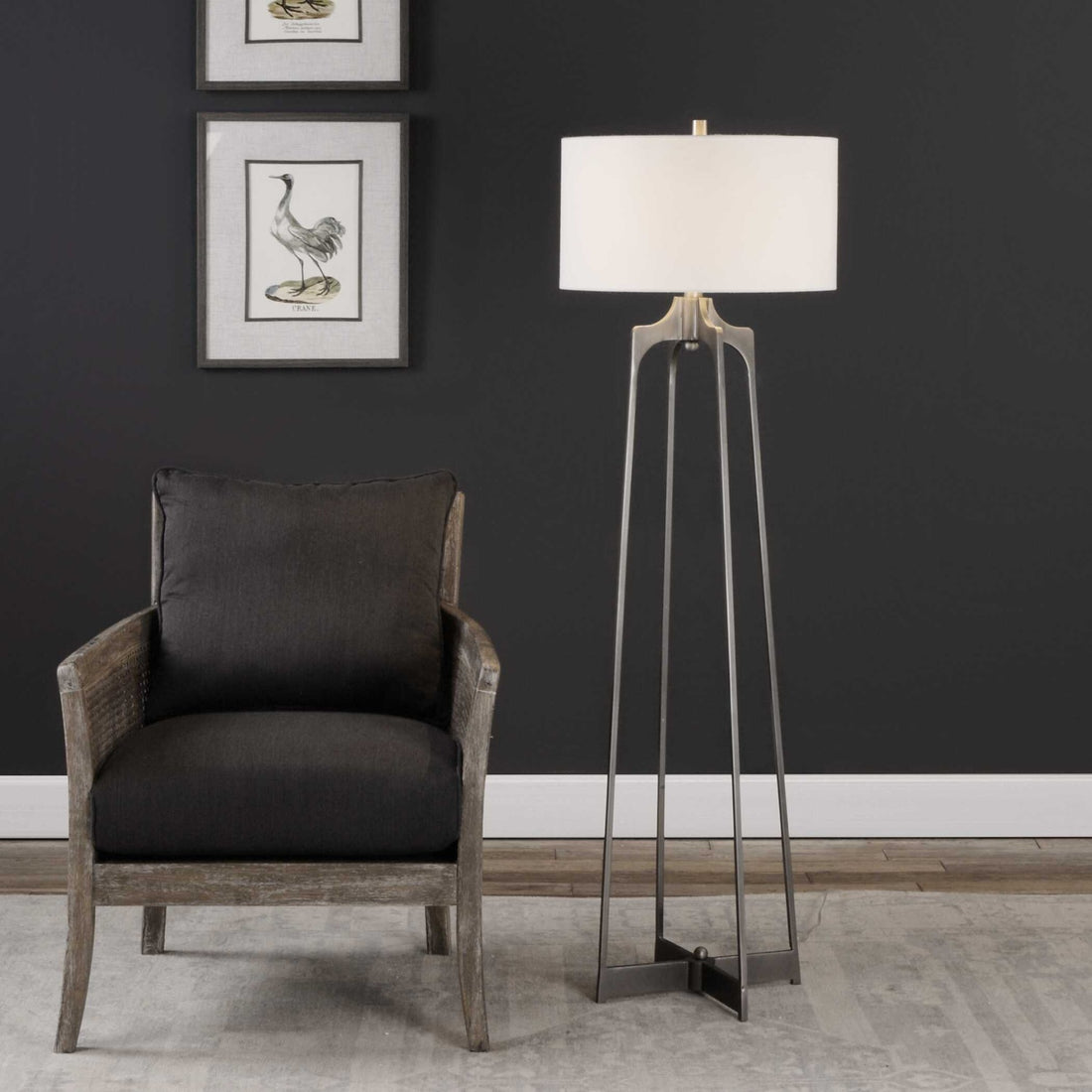 UTTERMOST, Adrian Modern Floor Lamp, FLOOR LAMP
