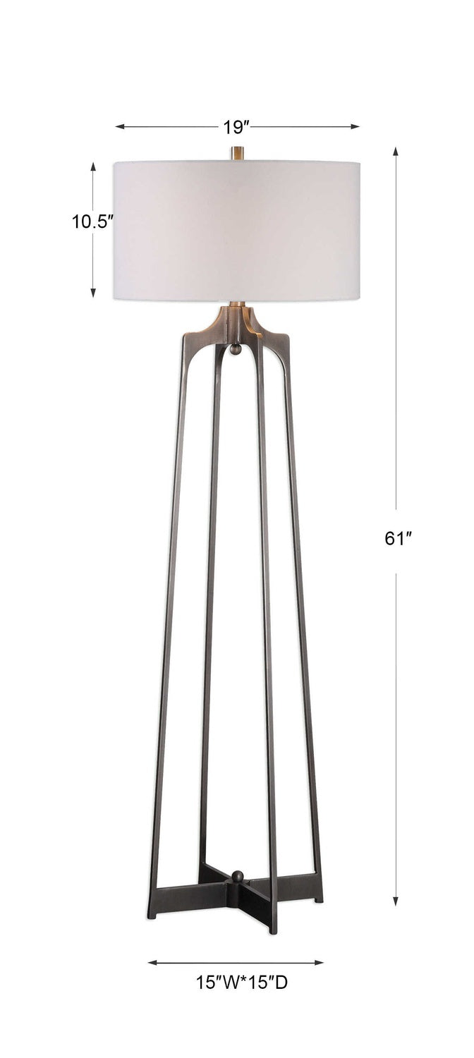 UTTERMOST, Adrian Modern Floor Lamp, FLOOR LAMP