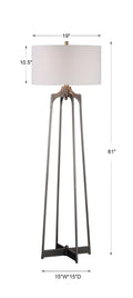 UTTERMOST, ADRIAN MODERN FLOOR LAMP, FLOOR LAMP