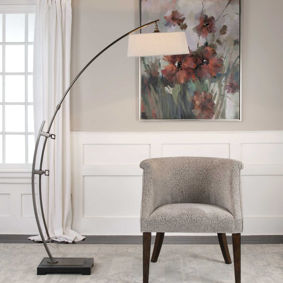 UTTERMOST, Calogero Arc Floor Lamp, FLOOR LAMP