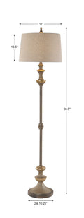 UTTERMOST, VETRALLA FLOOR LAMP, FLOOR LAMP