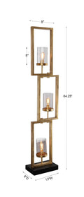 UTTERMOST, Cielo Staggered Rectangles Floor Lamp, FLOOR LAMP
