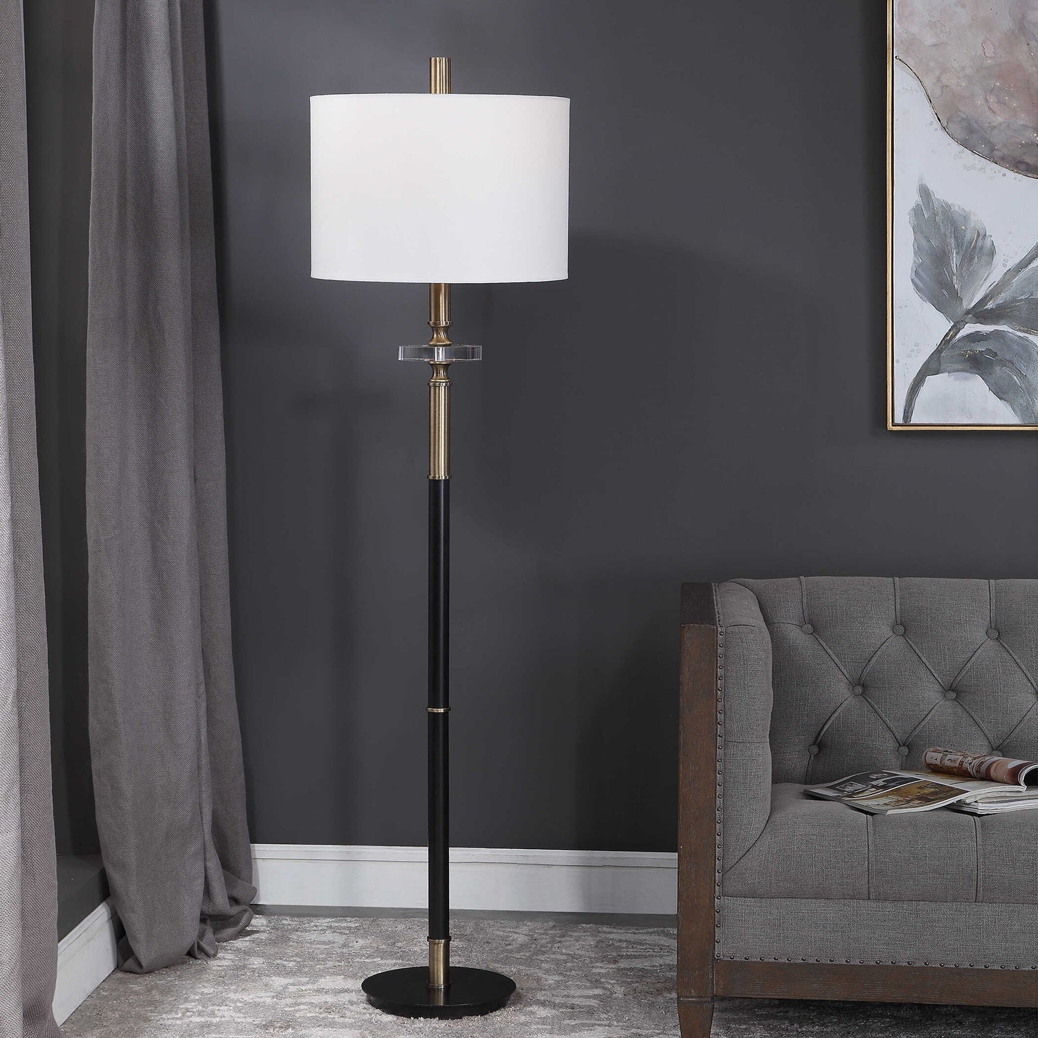 UTTERMOST, MAUD AGED FLOOR LAMP, FLOOR LAMP