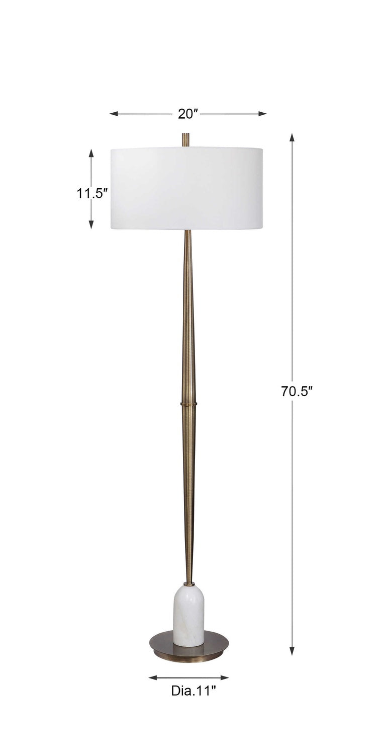 UTTERMOST, MINETTE MID-CENTURY FLOOR LAMP, FLOOR LAMP
