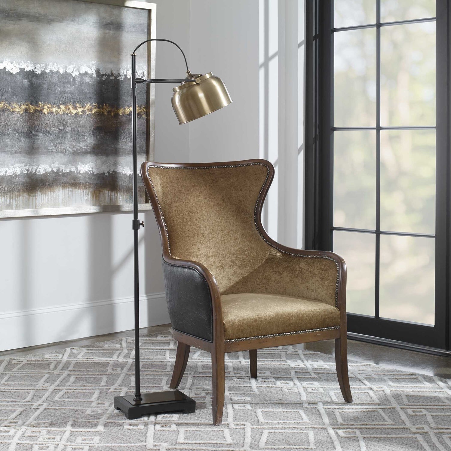 UTTERMOST, BESSEMER INDUSTRIAL FLOOR LAMP, FLOOR LAMP
