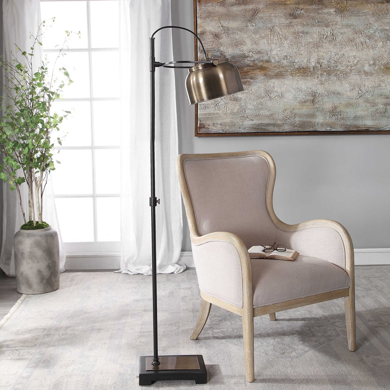 UTTERMOST, BESSEMER INDUSTRIAL FLOOR LAMP, FLOOR LAMP