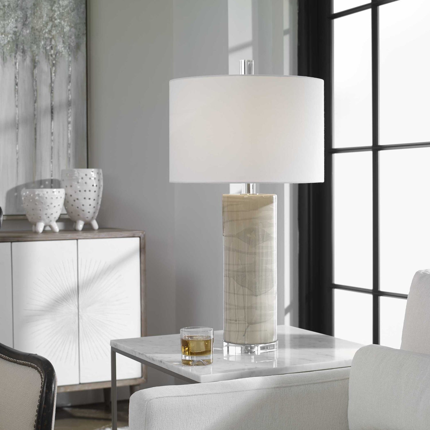 UTTERMOST, ZESIRO MODERN TABLE LAMP, TABLE LAMPS