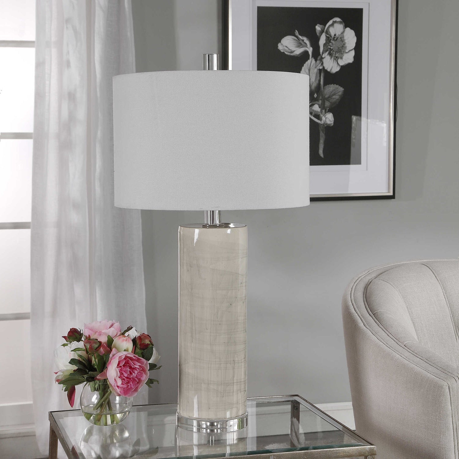 UTTERMOST, ZESIRO MODERN TABLE LAMP, TABLE LAMPS