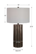 UTTERMOST, Khalio Gun Metal Table Lamp, TABLE LAMPS