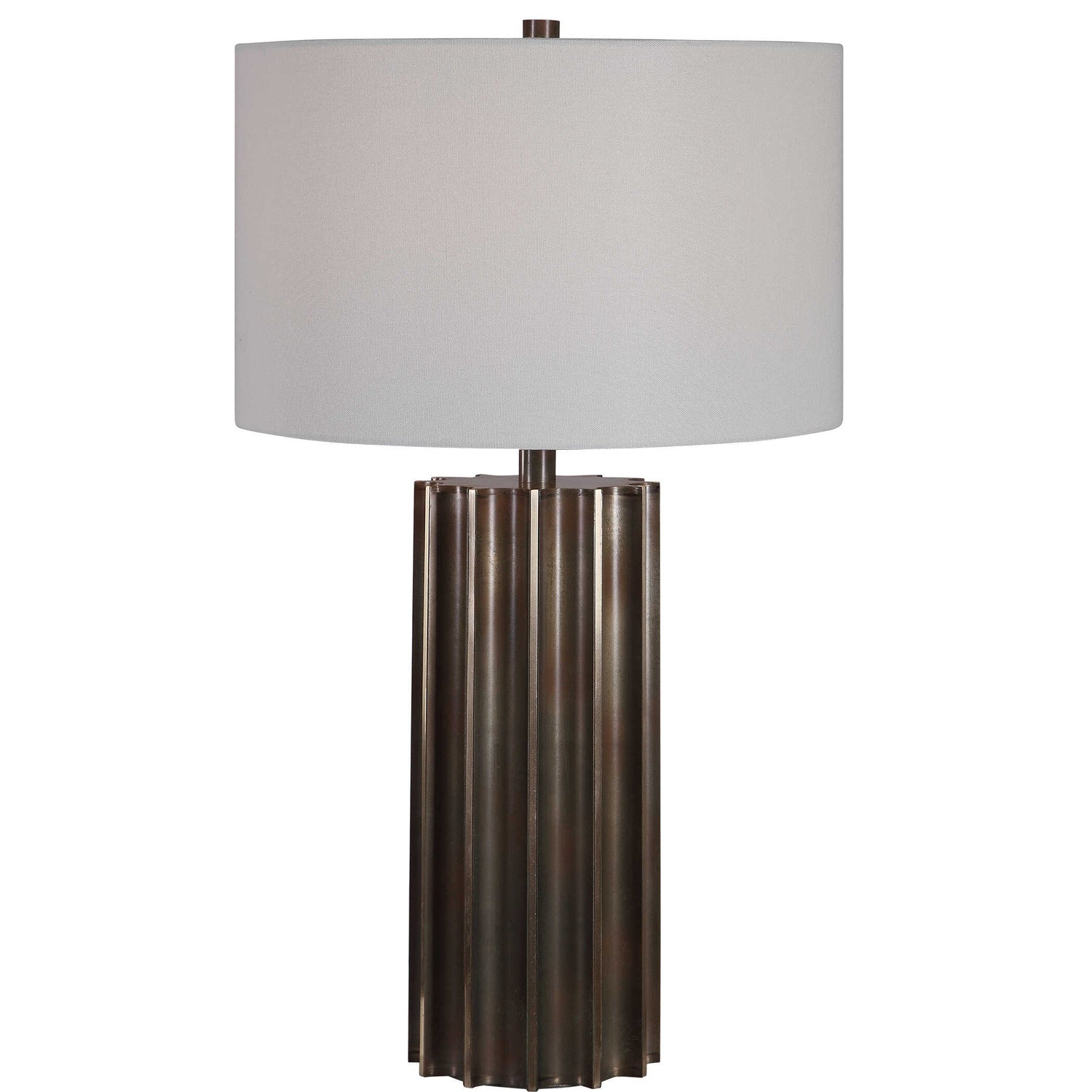 UTTERMOST, Khalio Gun Metal Table Lamp, TABLE LAMPS