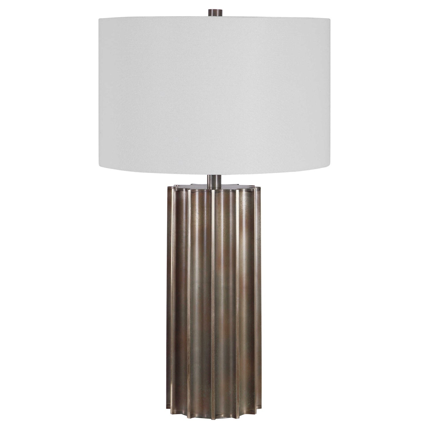 UTTERMOST, Khalio Gun Metal Table Lamp, TABLE LAMPS