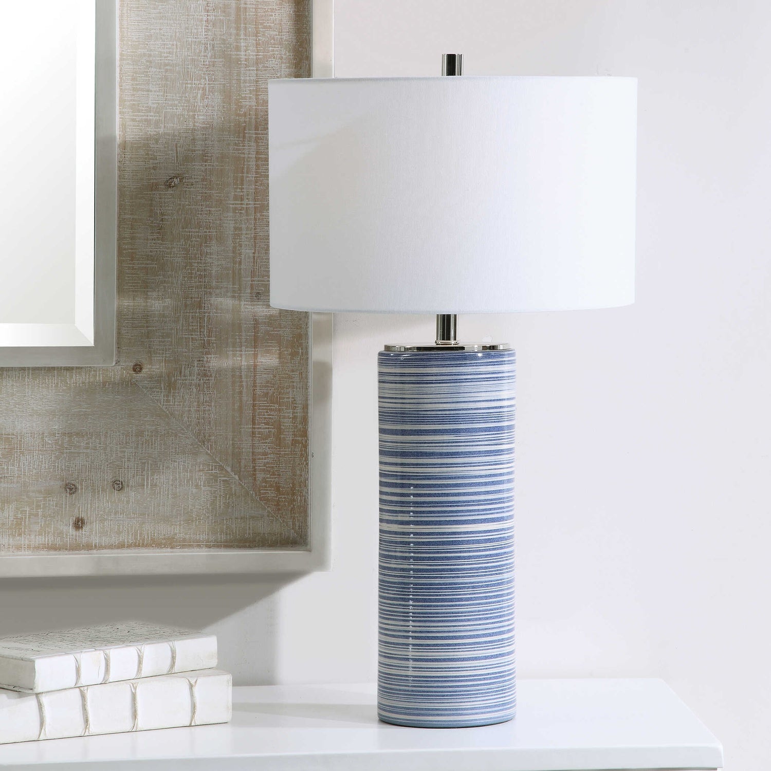 UTTERMOST, Montauk Striped Table Lamp, TABLE LAMPS