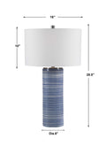 UTTERMOST, MONTAUK STRIPED TABLE LAMP, TABLE LAMPS