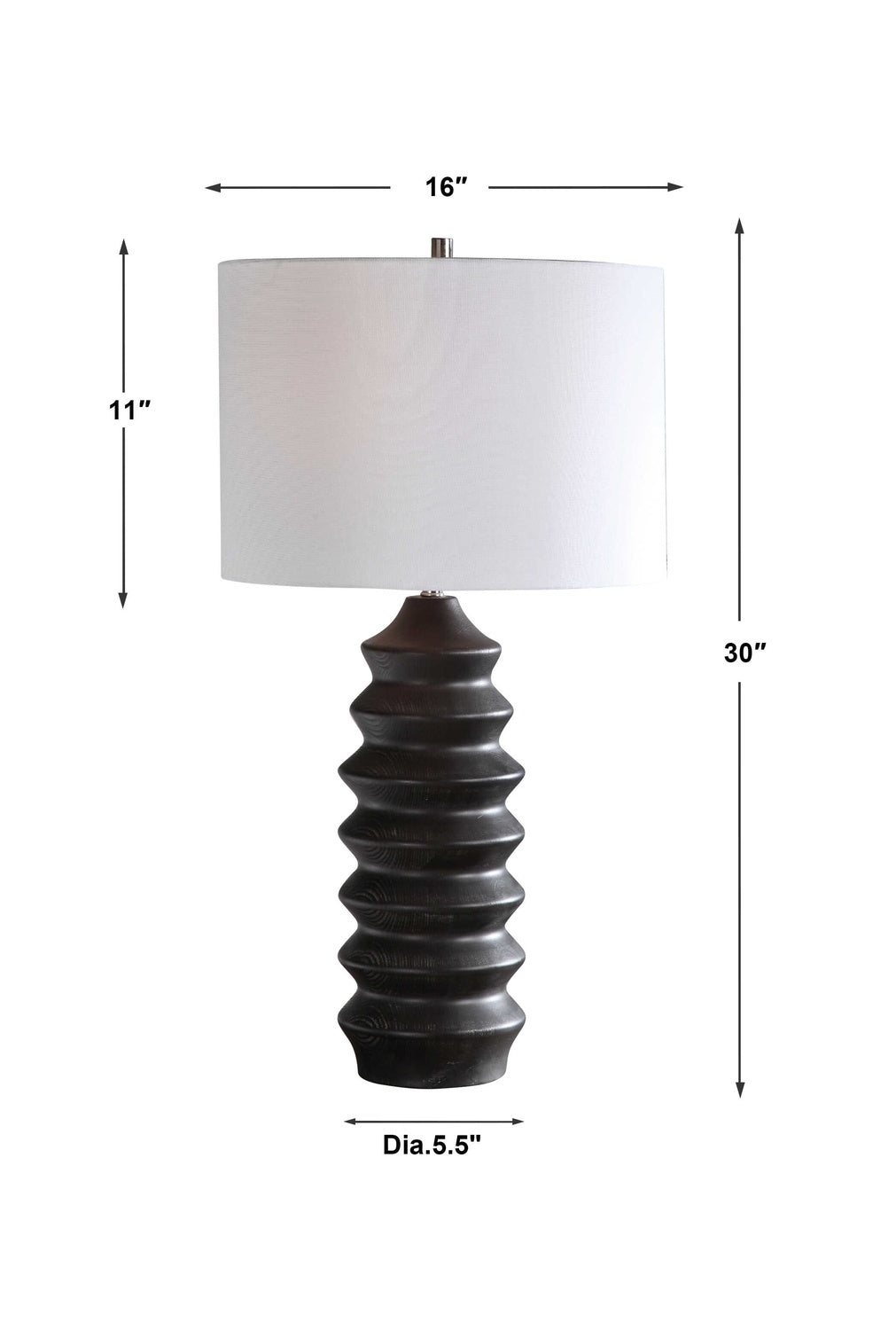UTTERMOST, Mendocino Modern Table Lamp, TABLE LAMPS