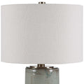 UTTERMOST, CALLAIS CRACKLED AQUA TABLE LAMP, TABLE LAMPS
