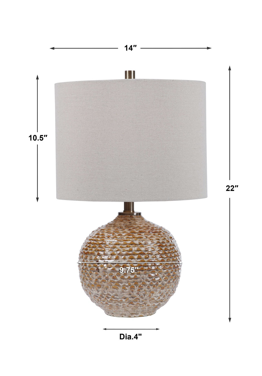 UTTERMOST, LAGOS RUSTIC TABLE LAMP, TABLE LAMPS