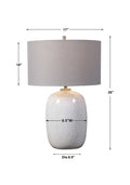 UTTERMOST, Winterscape Glaze Table Lamp, TABLE LAMPS