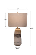 UTTERMOST, Comanche Crackle Table Lamp, TABLE LAMPS
