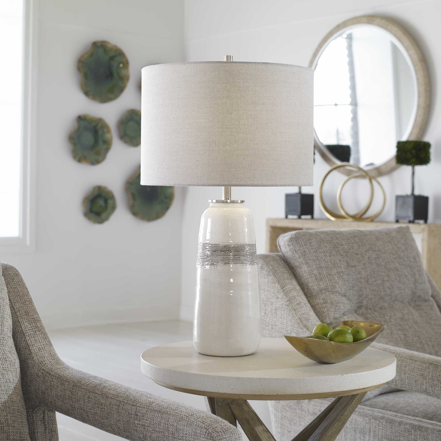 UTTERMOST, Comanche Crackle Table Lamp, TABLE LAMPS