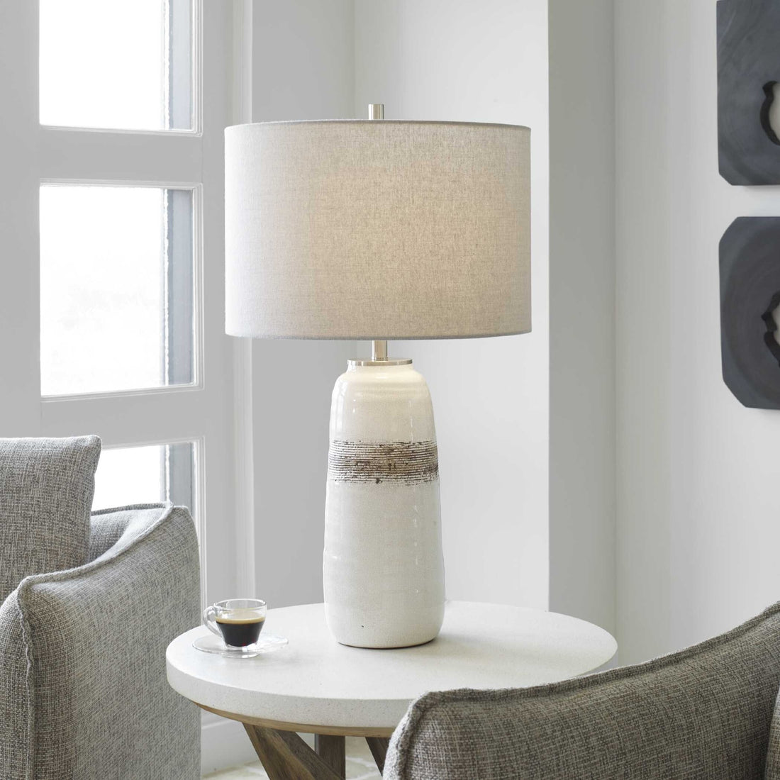 UTTERMOST, Comanche Crackle Table Lamp, TABLE LAMPS