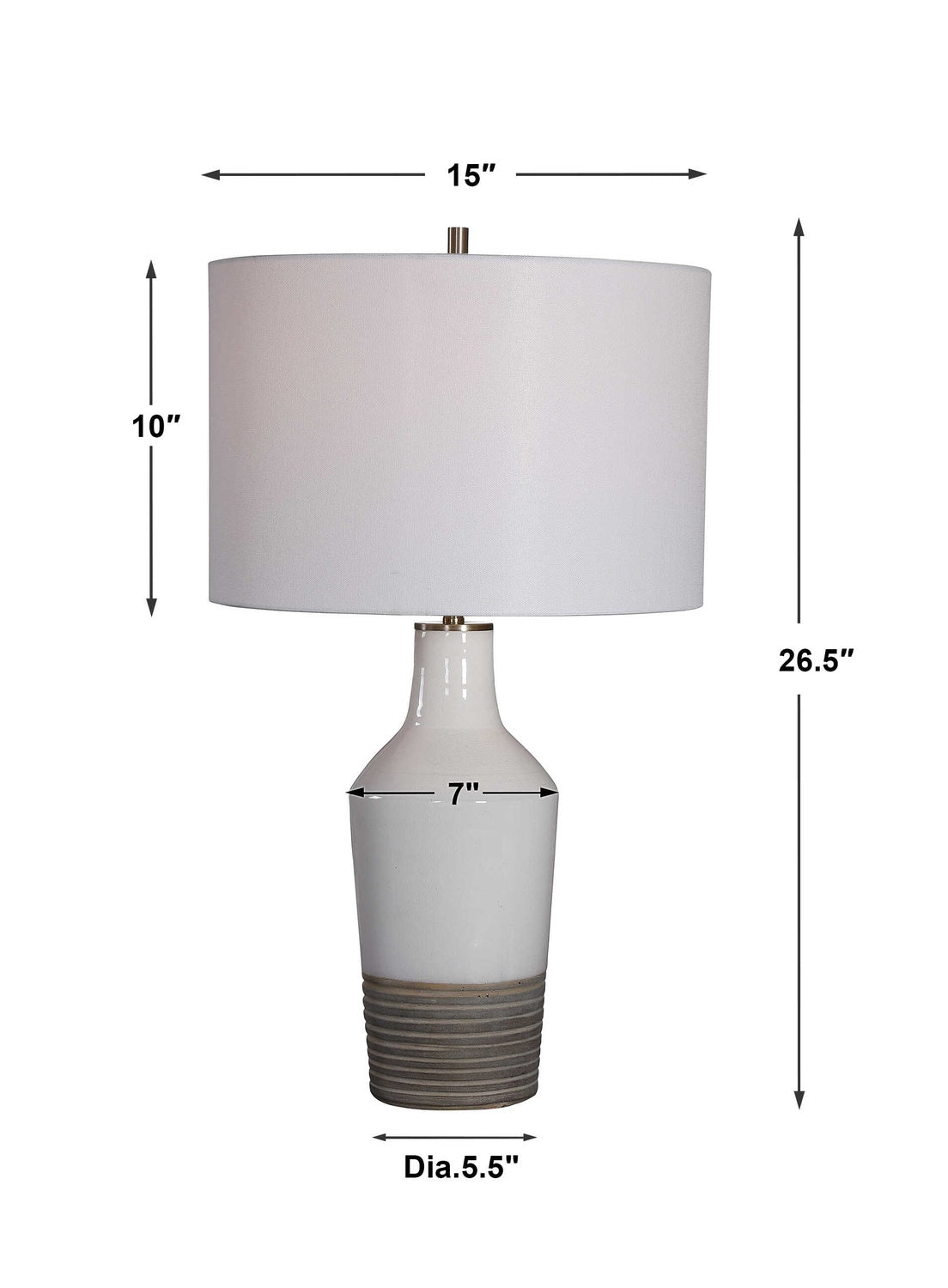 UTTERMOST, Dakota Crackle Table Lamp, TABLE LAMPS