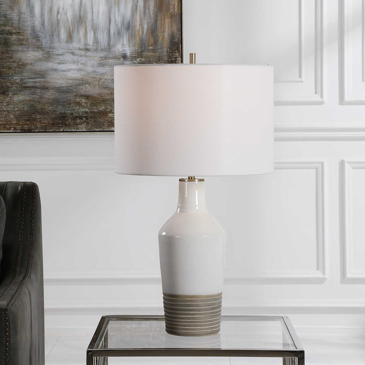 UTTERMOST, DAKOTA CRACKLE TABLE LAMP, TABLE LAMPS