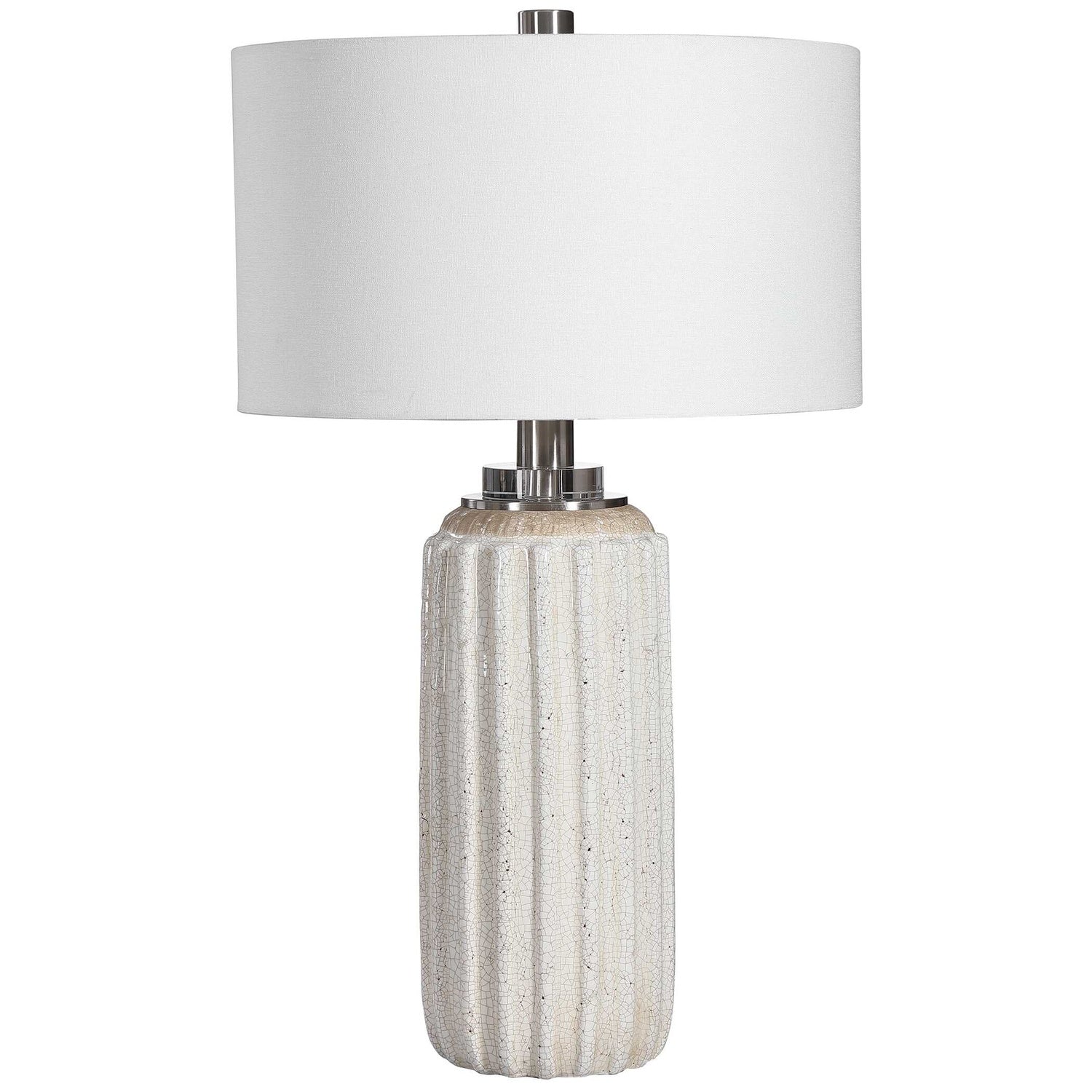 UTTERMOST, AZARIAH CRACKLE TABLE LAMP, TABLE LAMPS