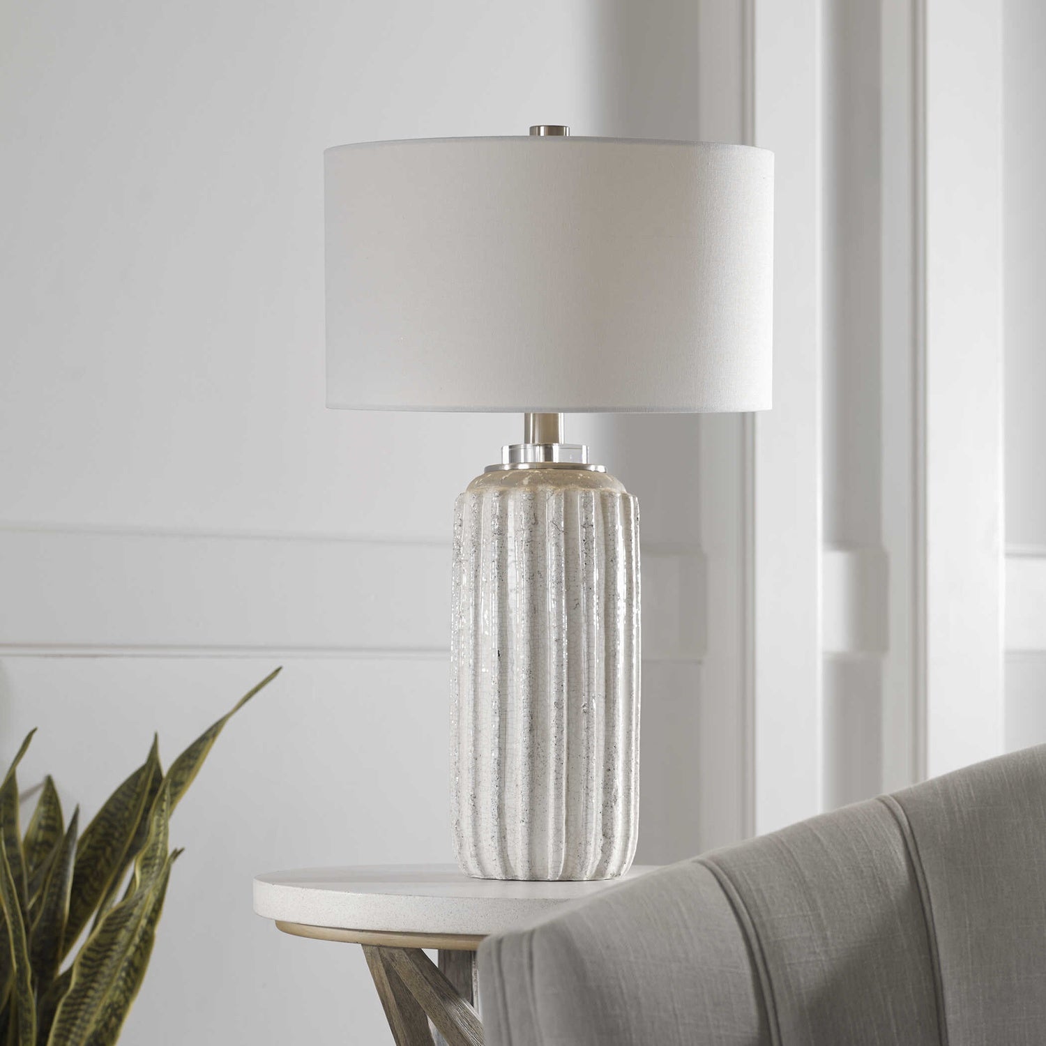 UTTERMOST, Azariah Crackle Table Lamp, TABLE LAMPS