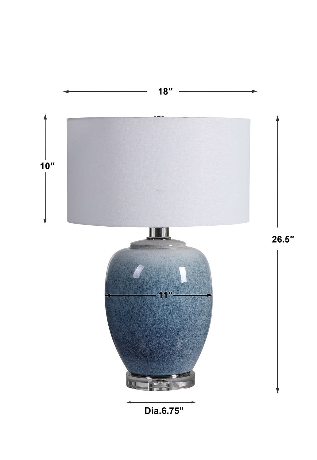 UTTERMOST, WATERS TABLE LAMP, TABLE LAMPS