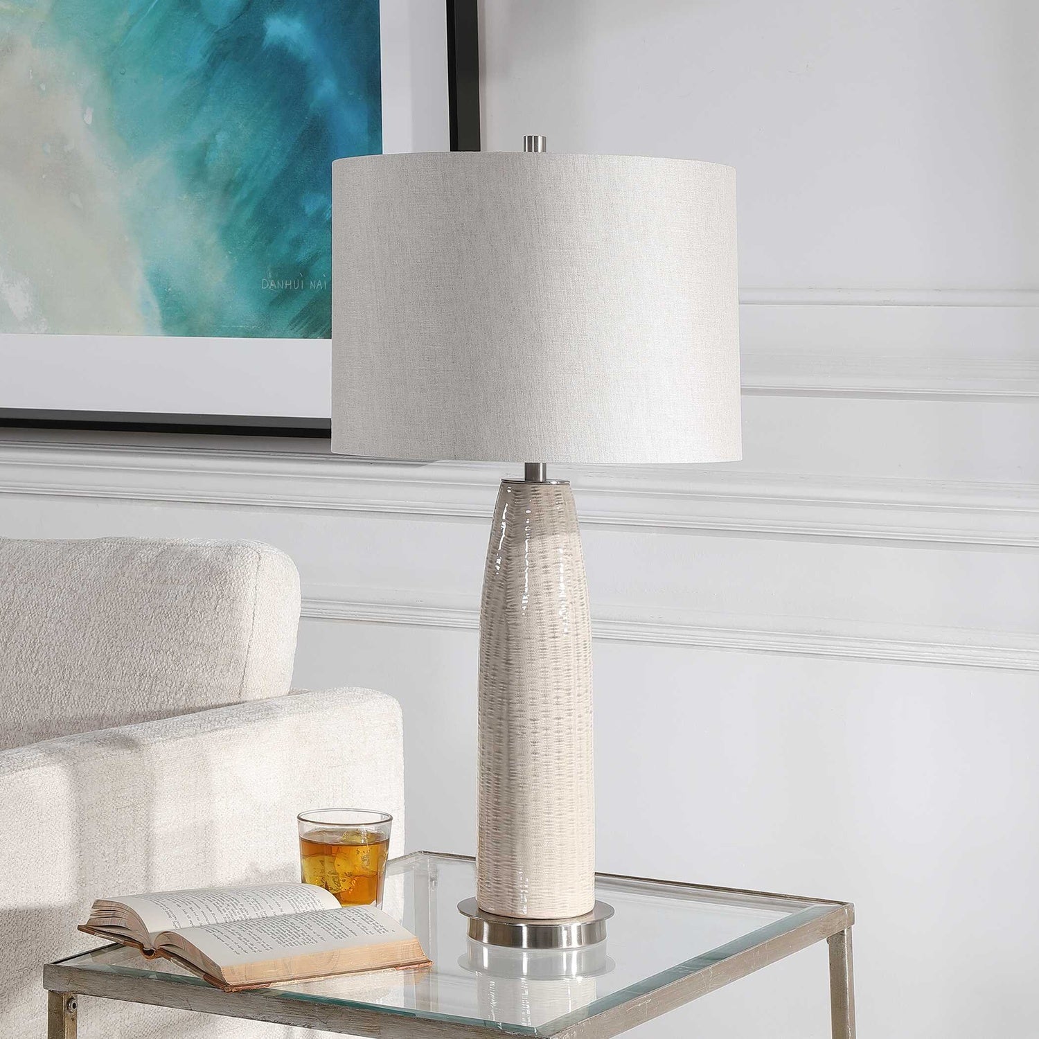 UTTERMOST, DELGADO LIGHT TABLE LAMP, TABLE LAMPS