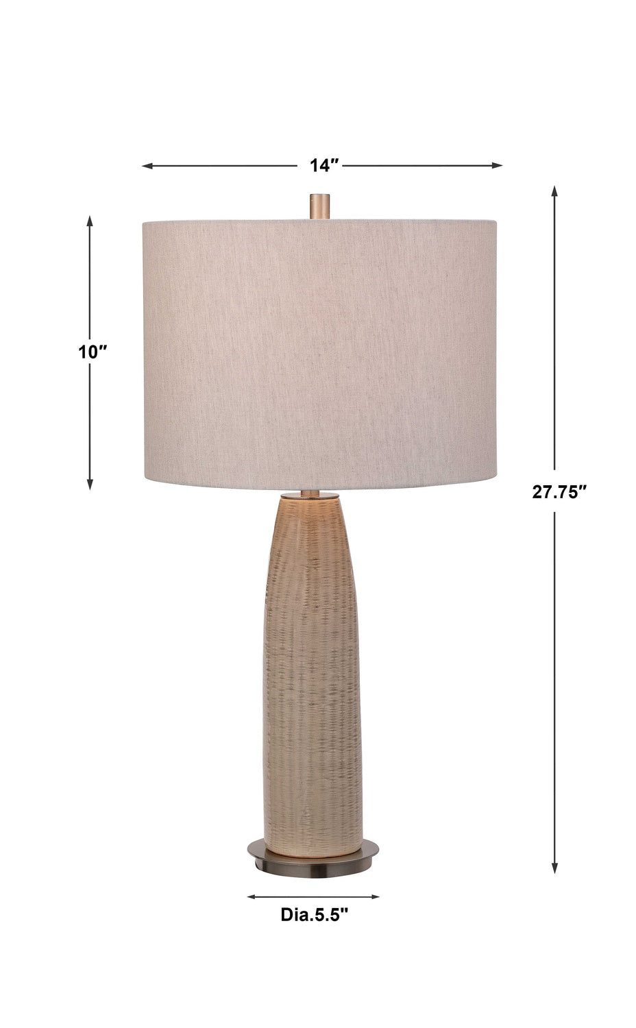UTTERMOST, DELGADO LIGHT TABLE LAMP, TABLE LAMPS