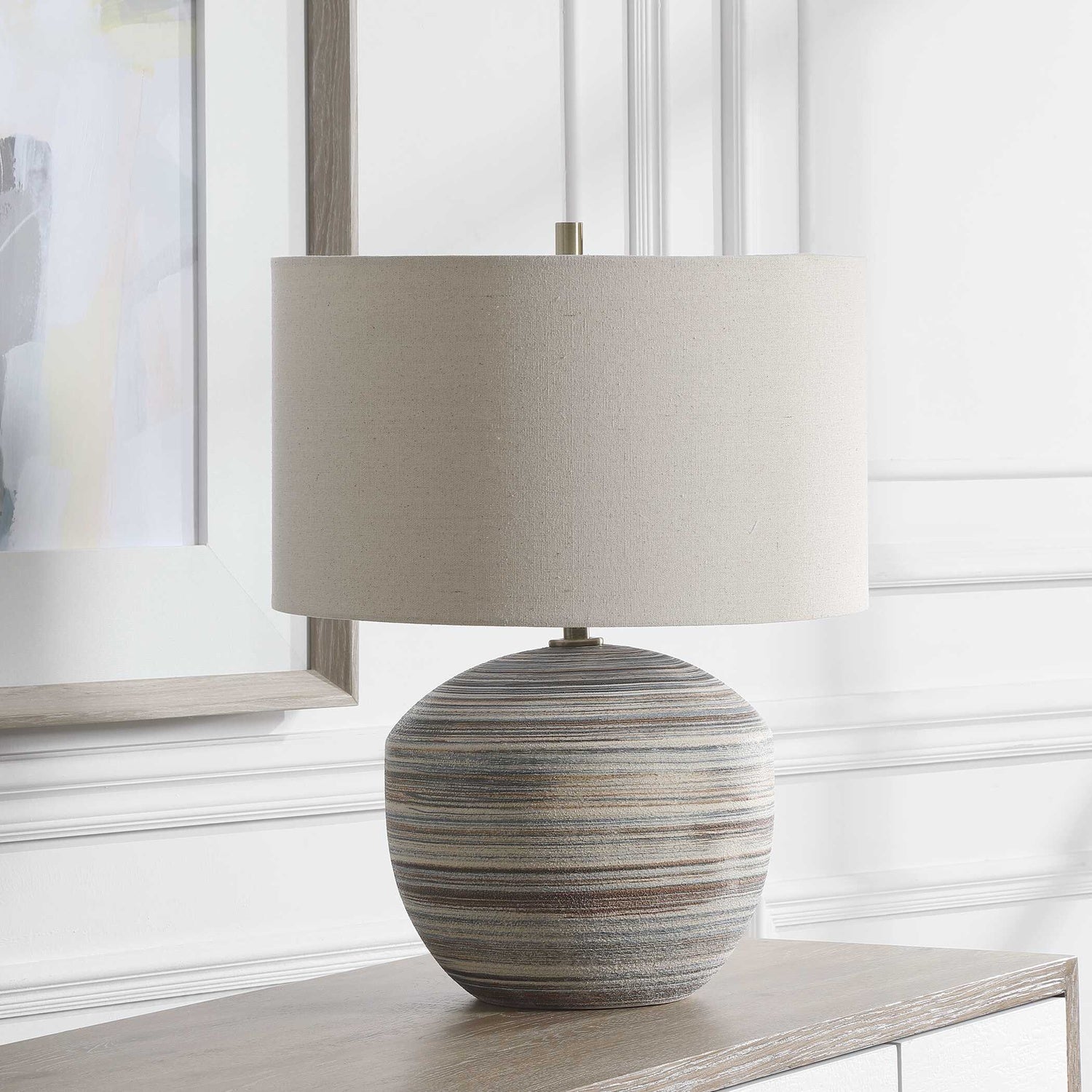 UTTERMOST, Prospect Striped Accent Lamp, TABLE LAMPS