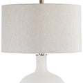 UTTERMOST, WHITEOUT MOTTLED TABLE LAMP, TABLE LAMPS