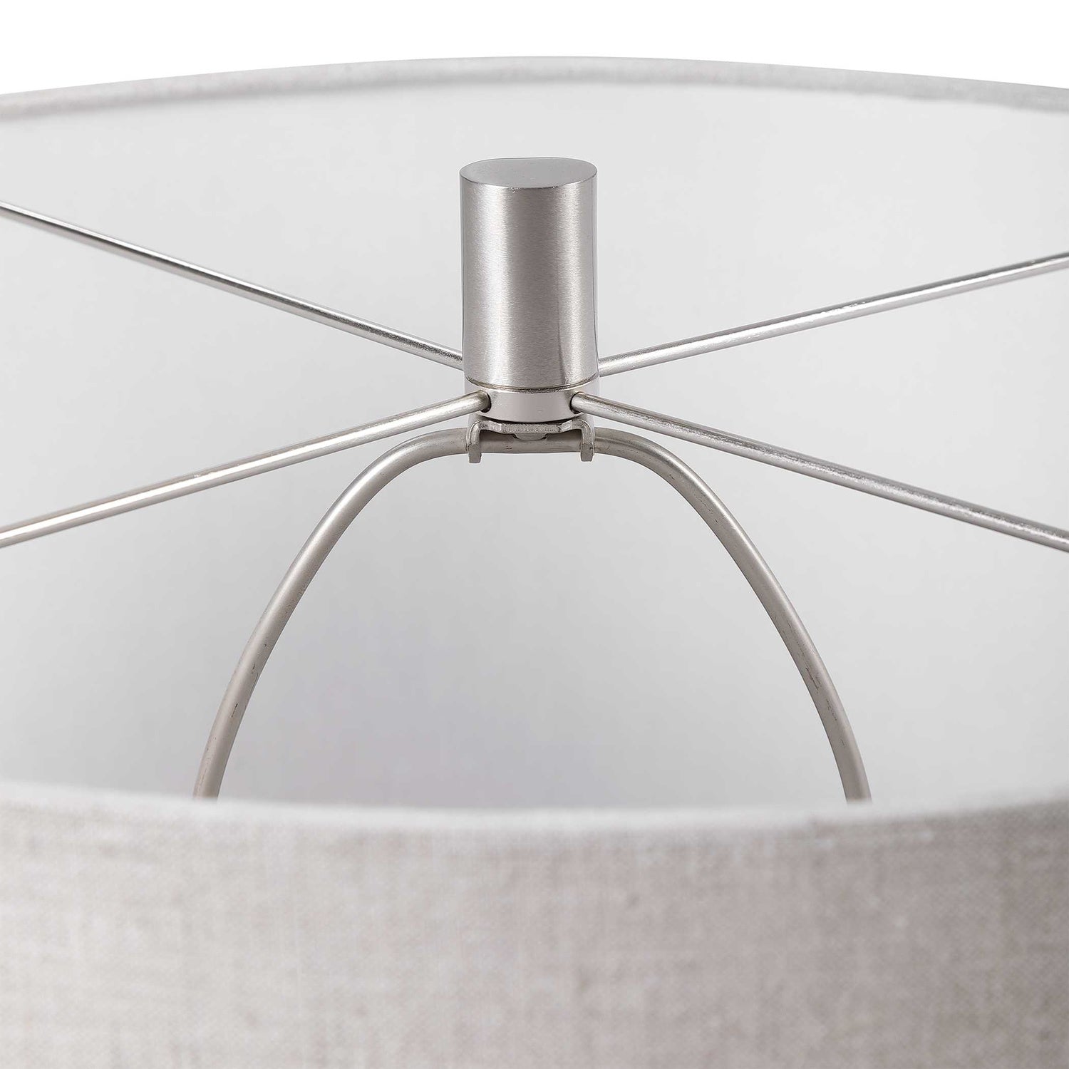 UTTERMOST, WHITEOUT MOTTLED TABLE LAMP, TABLE LAMPS