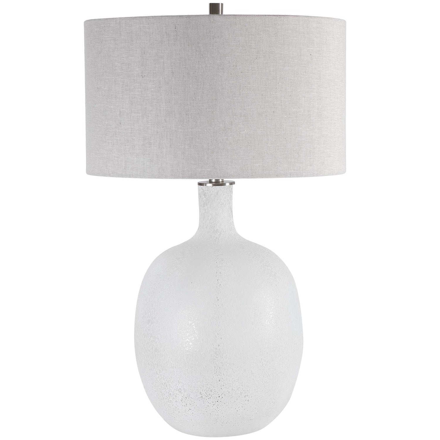 UTTERMOST, Whiteout Mottled Table Lamp, TABLE LAMPS
