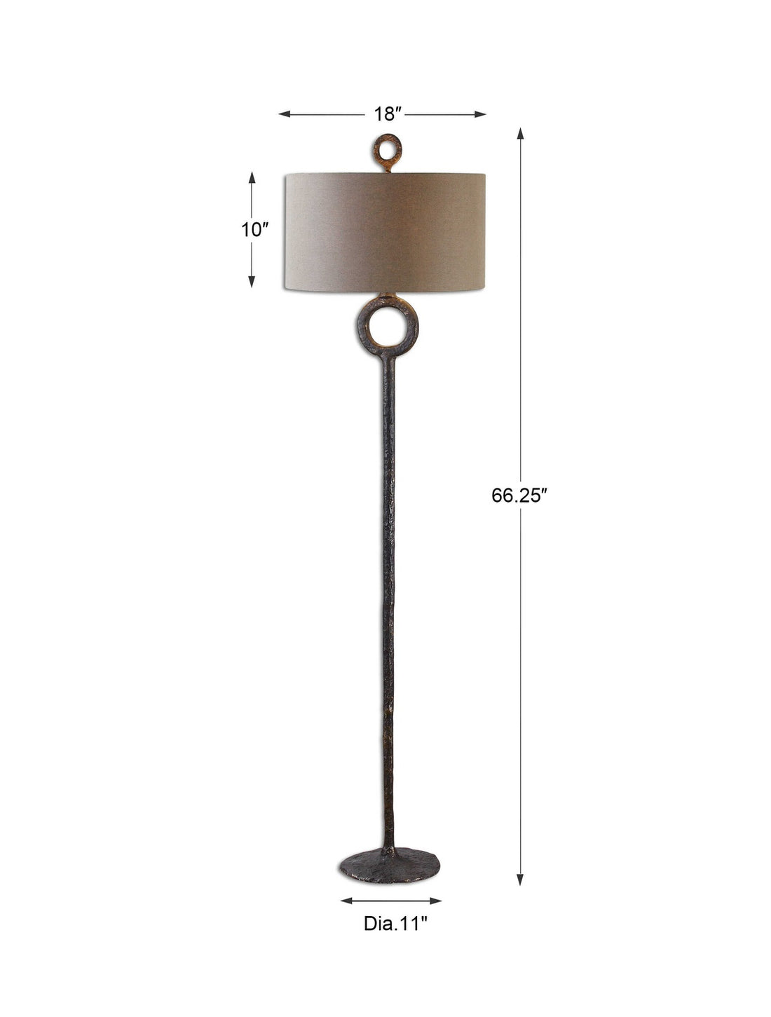 UTTERMOST, FERRO CAST FLOOR LAMP, FLOOR LAMP