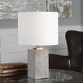 UTTERMOST, DREXEL CONCRETE BLOCK LAMP, TABLE LAMPS